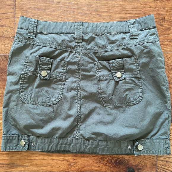 90s Y2K Vintage Groggy Olive Green Mini Skirt - Picture 6 of 15